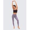 imageCRZ YOGA Adjustable Longline Sports Bra for Women  V Back Wireless Workout Padded Yoga Camisole Cropped Tank TopsArctic Plum