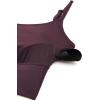 imageCRZ YOGA Adjustable Longline Sports Bra for Women  V Back Wireless Workout Padded Yoga Camisole Cropped Tank TopsArctic Plum