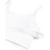 imageCRZ YOGA Adjustable Longline Sports Bra for Women  V Back Wireless Workout Padded Yoga Camisole Cropped Tank TopsWhite