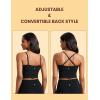 imageCRZ YOGA Butterluxe Cami Longline Sports Bras for Women  Square Neck Adjustable Padded Workout Crop Tank Top CamisoleBlack