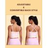 imageCRZ YOGA Butterluxe Cami Longline Sports Bras for Women  Square Neck Adjustable Padded Workout Crop Tank Top CamisoleStrawberry Pink