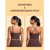 imageCRZ YOGA Butterluxe Cami Longline Sports Bras for Women  Square Neck Adjustable Padded Workout Crop Tank Top CamisoleTaupe