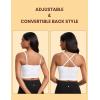 imageCRZ YOGA Butterluxe Cami Longline Sports Bras for Women  Square Neck Adjustable Padded Workout Crop Tank Top CamisoleWhite