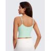 imageCRZ YOGA Butterluxe Womens Sweetheart Longline Sports Bra  Adjustable Thin Strap Workout Tank Tops Yoga Padded CamisoleMint Moment