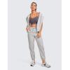 imageCRZ YOGA Butterluxe Womens YBack Racerback Sports Bra  Spaghetti Straps Wireless Scoop Neck Athletic Padded Yoga TopsTornado Grey