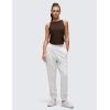 imageCRZ YOGA Pima Cotton Women Racerback Sleeveless Workout Tops Crew Neck Ruched Side Tanks Athletic Casual Loose ShirtsHot Fudge Brown