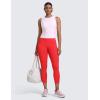imageCRZ YOGA Womens Butterlift High Waisted Capris Leggings 23quot  Workout Pilates Crop Gym Athletic Yoga PantsDeep Red