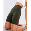 imageCRZ YOGA Womens Butterluxe Biker Shorts 8 Inches  High Waisted Workout Running Volleyball Spandex YogaOlive Green