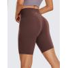 imageCRZ YOGA Womens Butterluxe Biker Shorts 8 Inches  High Waisted Workout Running Volleyball Spandex YogaTaupe