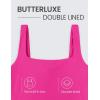 imageCRZ YOGA Womens Butterluxe Double Lined Square Neck Tight Tank Tops Sleeveless Workout Cropped Casual Yoga Fitted ShirtsHibiscus Purple