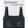 imageCRZ YOGA Womens Butterluxe Double Lined Square Neck Tight Tank Tops Sleeveless Workout Cropped Casual Yoga Fitted ShirtsTrue Navy