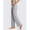 imageCRZ YOGA Womens Butterluxe High Waist Wide Leg Pants with Pockets 31quot  Buttery Soft Comfy Casual Yoga LoungeGull Gray