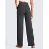 imageCRZ YOGA Womens Butterluxe High Waist Wide Leg Pants with Pockets 31quot  Buttery Soft Comfy Casual Yoga LoungeMysterious Grey