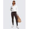 imageCRZ YOGA Womens Butterluxe High Waisted Workout Leggings 31 Inches  Athletic Gym Yoga Pants with Pockets Buttery SoftHot Fudge Brown