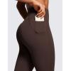 imageCRZ YOGA Womens Butterluxe High Waisted Workout Leggings 31 Inches  Athletic Gym Yoga Pants with Pockets Buttery SoftHot Fudge Brown
