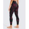 imageCRZ YOGA Womens Butterluxe High Waisted Yoga Leggings 25quot  Double Seamed Buttery Soft Comfy Athletic Gym Workout PantsBurgundy Tie Dye Flowers