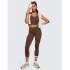 imageCRZ YOGA Womens Butterluxe High Waisted Yoga Leggings 25quot  Double Seamed Buttery Soft Comfy Athletic Gym Workout PantsCoffee Brown