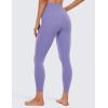 imageCRZ YOGA Womens Butterluxe High Waisted Yoga Leggings 25quot  Double Seamed Buttery Soft Comfy Athletic Gym Workout PantsDark Lavender Purple