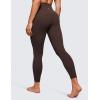 imageCRZ YOGA Womens Butterluxe High Waisted Yoga Leggings 25quot  Double Seamed Buttery Soft Comfy Athletic Gym Workout PantsHot Fudge Brown