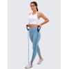 imageCRZ YOGA Womens Butterluxe Strappy High Neck Longline Sports Bra  Wireless Criss Cross Back Padded Workout Cropped TopWhite