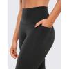 imageCRZ YOGA Womens Butterluxe Workout Yoga Capri Leggings 23 Inches  High Waist Crop Pants with Pockets Buttery Soft GymBlack