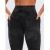 imageCRZ YOGA Womens Butterluxe Workout Yoga Capri Leggings 23 Inches  High Waist Crop Pants with Pockets Buttery Soft GymBlack Tie Dye Flowers