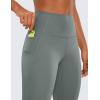 imageCRZ YOGA Womens Butterluxe Workout Yoga Capri Leggings 23 Inches  High Waist Crop Pants with Pockets Buttery Soft GymGrey Sage