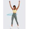 imageCRZ YOGA Womens Butterluxe Workout Yoga Capri Leggings 23 Inches  High Waist Crop Pants with Pockets Buttery Soft GymGrey Sage