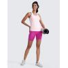 imageCRZ YOGA Womens Butterluxe Yoga Workout Tank Tops Racerback Sleeveless Camisole Athletic Gym ShirtsStrawberry Pink