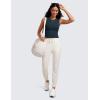 imageCRZ YOGA Womens Ribbed High Neck Tanks Sleeveless Fitted Basic Tops Going Out Casual Yoga Workout ShirtsTrue Navy