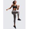 imageCRZ YOGA Womens Zip Front High Impact Sports Bra  Molded Cup Adjustable Convertible Straps Wireless Workout Yoga Crop TopBlack