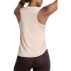 imageCRZ YOGA Lightweight Racerback Tank Tops for Women High Neck Workout Athletic Running Sleeveless ShirtsWhite Opal