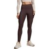 imageCRZ YOGA Thermal Fleece Lined Leggings Women 28  Winter Warm High Waisted Hiking Pants with Pockets Workout Running TightsHot Fudge Brown