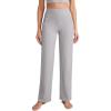 imageCRZ YOGA Womens Butterluxe High Waist Wide Leg Pants with Pockets 31quot  Buttery Soft Comfy Casual Yoga LoungeGull Gray