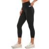 imageCRZ YOGA Womens Butterluxe Workout Yoga Capri Leggings 23 Inches  High Waist Crop Pants with Pockets Buttery Soft GymBlack