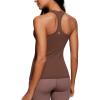 imageCRZ YOGA Womens Butterluxe Yoga Workout Tank Tops Racerback Sleeveless Camisole Athletic Gym ShirtsCoffee Brown