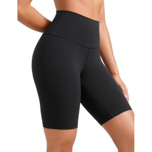 imageCRZ YOGA Womens Butterluxe Biker Shorts 8 Inches  High Waisted Workout Running Volleyball Spandex YogaBlack