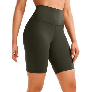 imageCRZ YOGA Womens Butterluxe Biker Shorts 8 Inches  High Waisted Workout Running Volleyball Spandex YogaOlive Green