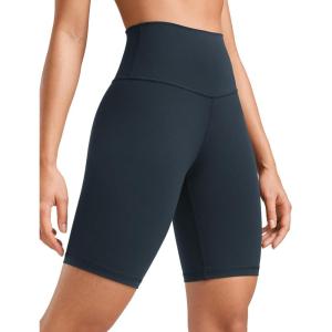 imageCRZ YOGA Womens Butterluxe Biker Shorts 8 Inches  High Waisted Workout Running Volleyball Spandex YogaTrue Navy