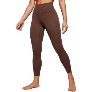 imageCRZ YOGA Womens Butterluxe High Waisted Yoga Leggings 25quot  Double Seamed Buttery Soft Comfy Athletic Gym Workout PantsCoffee Brown