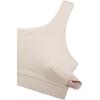 imageCRZ YOGA Butterluxe Womens One Shoulder Sports Bra  Sleeveless One Strap Low Impact Asymmetrical Workout Yoga TopsMojave Tan