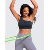imageCRZ YOGA Butterluxe Womens One Shoulder Sports Bra  Sleeveless One Strap Low Impact Asymmetrical Workout Yoga TopsTrue Navy
