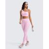 imageCRZ YOGA Butterluxe Womens One Shoulder Sports Bra  Sleeveless One Strap Low Impact Asymmetrical Workout Yoga TopsVita Pink