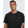 imageCRZ YOGA Cloud Jersey Mens Midweight Soft Short Sleeve Basic Casual Shirt Breathable Lounge Athletic TShirtsBlack