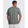 imageCRZ YOGA Cloud Jersey Mens Midweight Soft Short Sleeve Basic Casual Shirt Breathable Lounge Athletic TShirtsGrey Sage