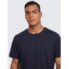 imageCRZ YOGA Cloud Jersey Mens Midweight Soft Short Sleeve Basic Casual Shirt Breathable Lounge Athletic TShirtsNavy