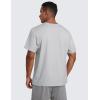 imageCRZ YOGA Cloud Jersey Mens Midweight Soft Short Sleeve Basic Casual Shirt Breathable Lounge Athletic TShirtsPlatinum Grey