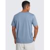imageCRZ YOGA Cloud Jersey Mens Midweight Soft Short Sleeve Basic Casual Shirt Breathable Lounge Athletic TShirtsSlate Blue