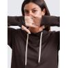 imageCRZ YOGA Cloud Jersey Pullover Hoodies for Women Long Sleeve Hooded Workout Sweat Shirts Casual Yoga Tops with Thumb HolesHot Fudge Brown