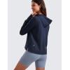 imageCRZ YOGA Cloud Jersey Pullover Hoodies for Women Long Sleeve Hooded Workout Sweat Shirts Casual Yoga Tops with Thumb HolesNavy